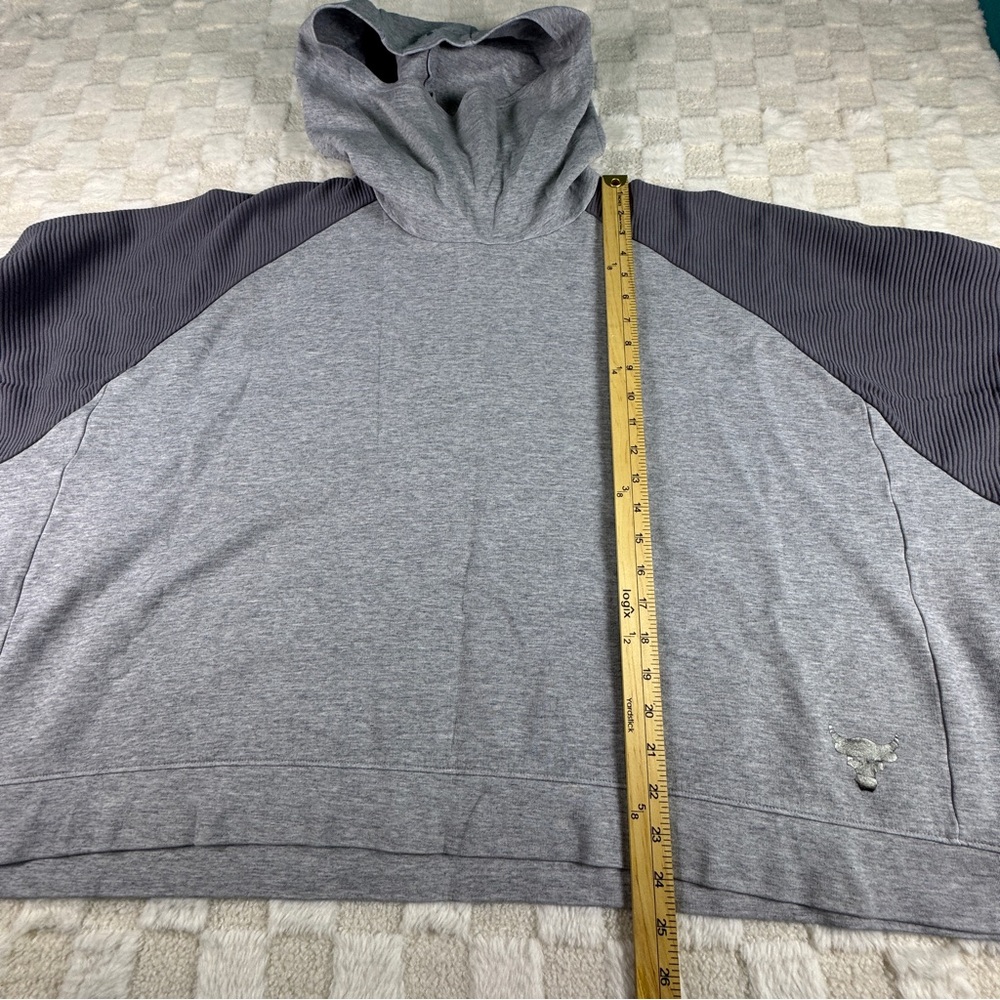 Under Armour Project Rock‎ Oversized All Day Hustle Hoodie Women's Large Gray - Picture 9 of 12